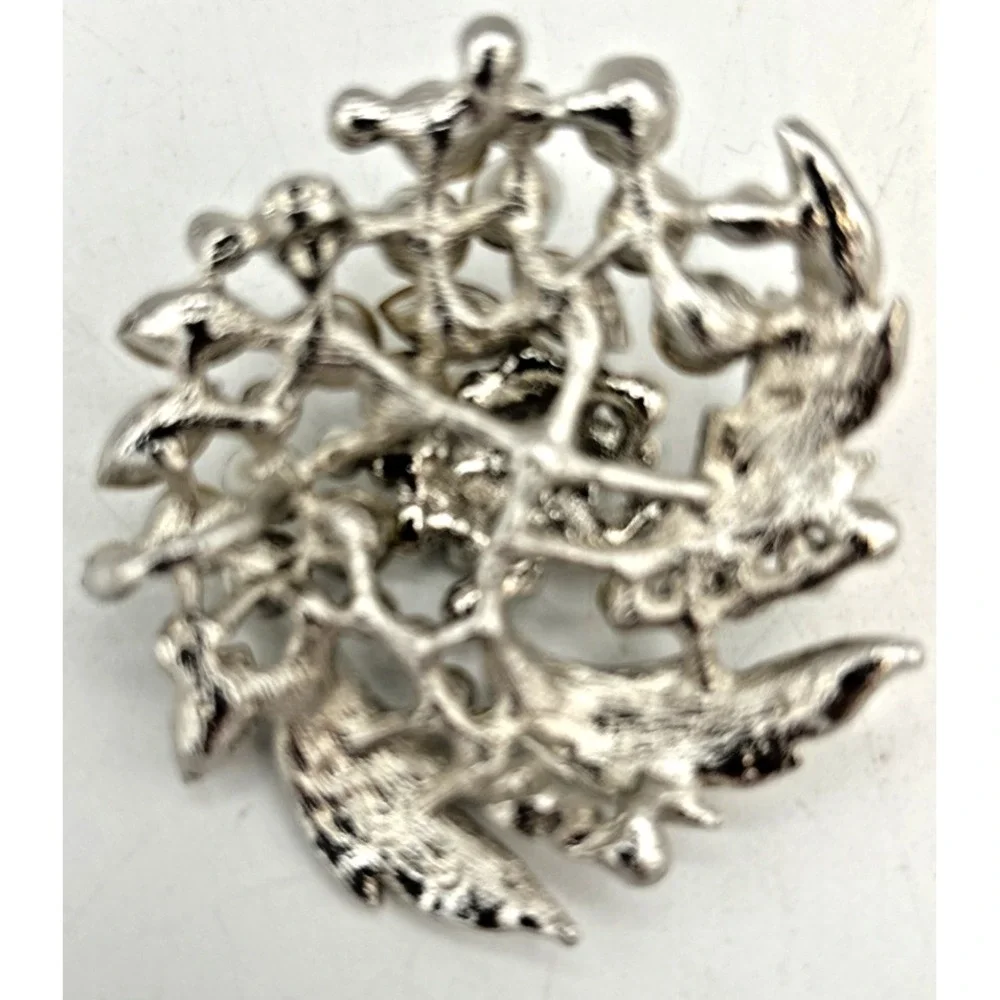 Crystal Pendant‎ Rhinestone Sparkling Marquise Silver Tone BinAH